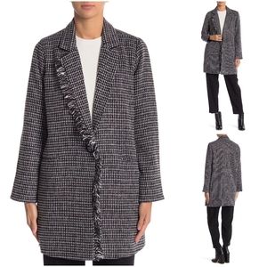 NWT Tweed Notch Collar Topper Jacket